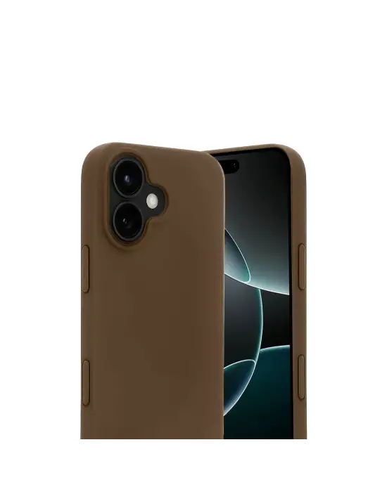 Apple İphone 17 First Silikon - Kahverengi