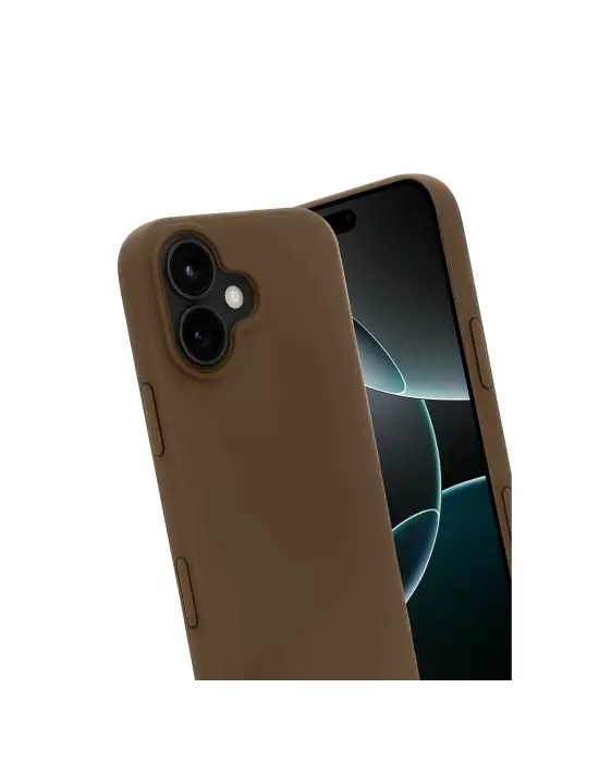 Apple İphone 17 First Silikon - Kahverengi
