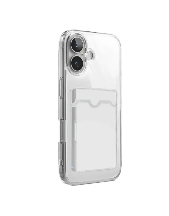 Apple İphone 17 Kart Şeffaf Silikon - Şeffaf
