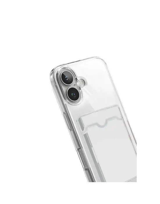 Apple İphone 17 Kart Şeffaf Silikon - Şeffaf