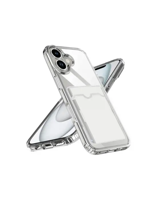 Apple İphone 17 Kart Şeffaf Silikon - Şeffaf