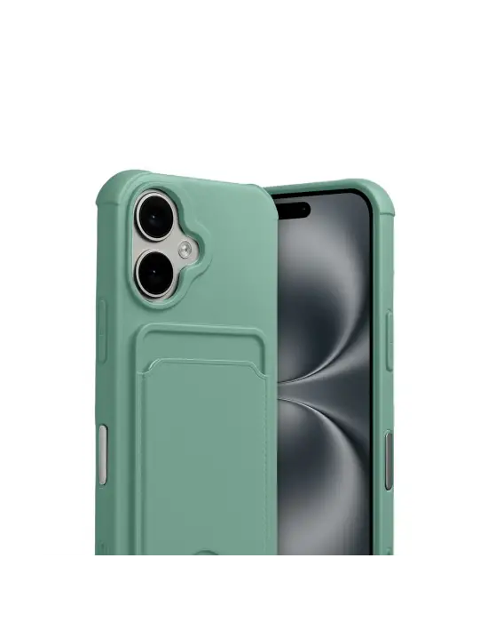 Apple İphone 17 Kelvin Kartvizitli Silikon - Açık Yeşil