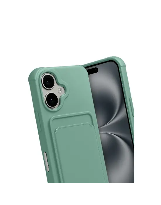 Apple İphone 17 Kelvin Kartvizitli Silikon - Açık Yeşil