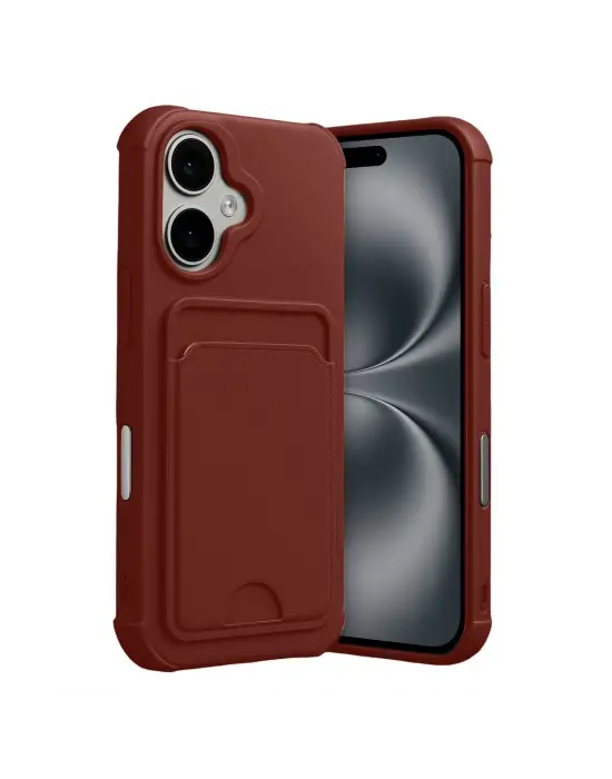Apple İphone 17 Kelvin Kartvizitli Silikon - Bordo