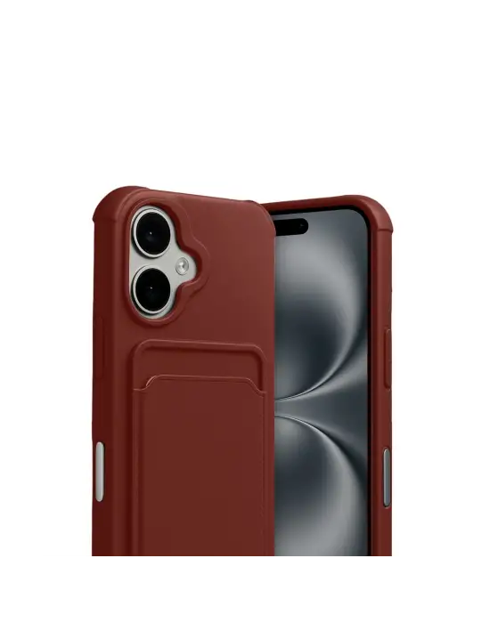 Apple İphone 17 Kelvin Kartvizitli Silikon - Bordo