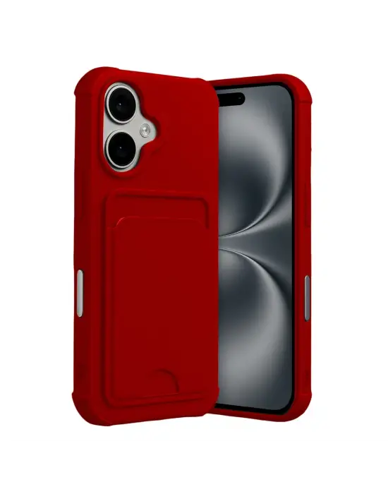 Apple İphone 17 Kelvin Kartvizitli Silikon - Kırmızı