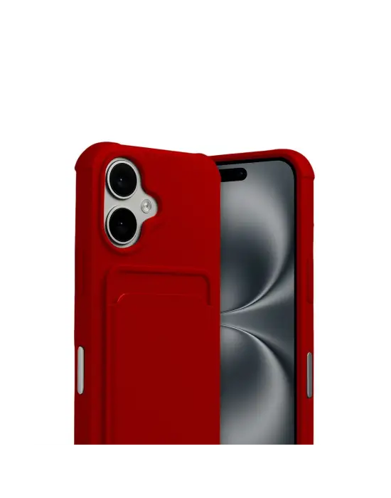 Apple İphone 17 Kelvin Kartvizitli Silikon - Kırmızı
