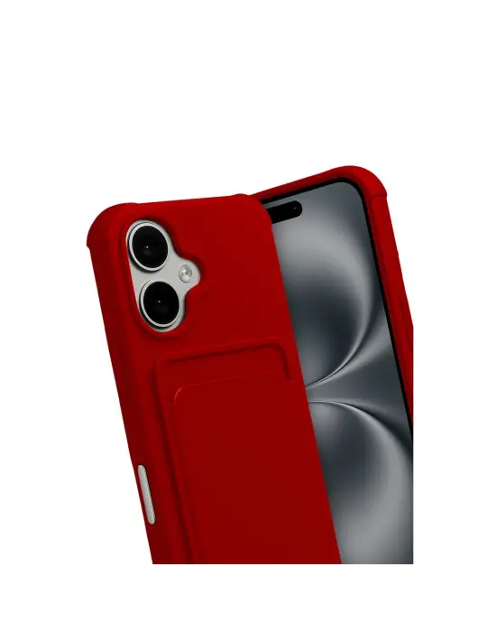 Apple İphone 17 Kelvin Kartvizitli Silikon - Kırmızı