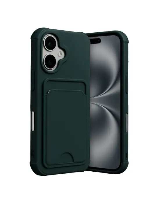 Apple İphone 17 Kelvin Kartvizitli Silikon - Koyu Yeşil
