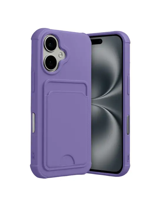 Apple İphone 17 Kelvin Kartvizitli Silikon - Lila