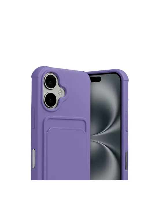 Apple İphone 17 Kelvin Kartvizitli Silikon - Lila