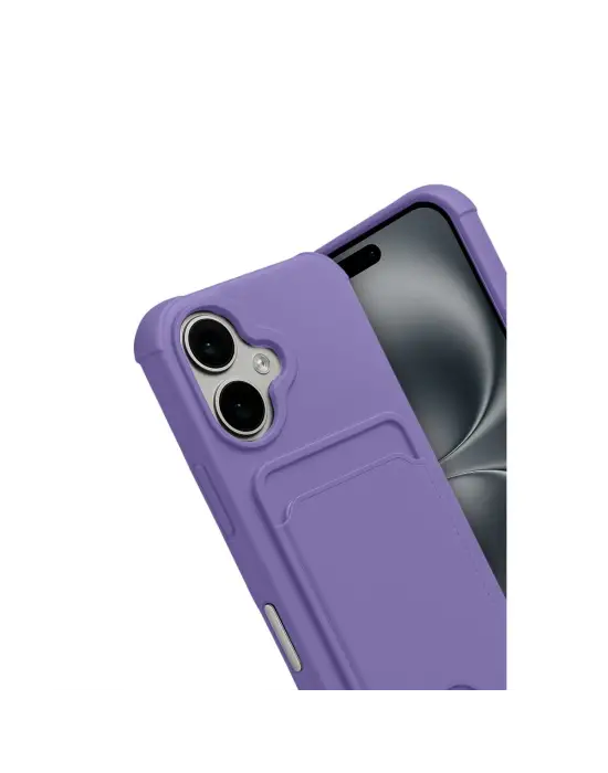 Apple İphone 17 Kelvin Kartvizitli Silikon - Lila