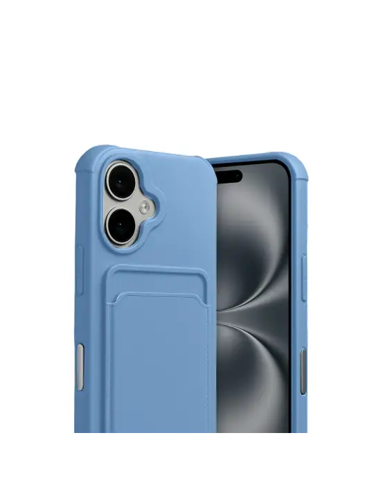 Apple İphone 17 Kelvin Kartvizitli Silikon - Mavi