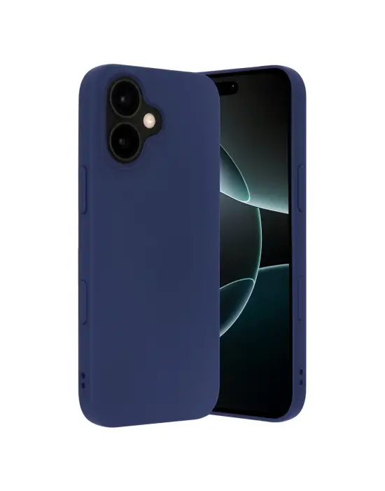 Apple İphone 17 Nano İçi Kadife Silikon - Lacivert
