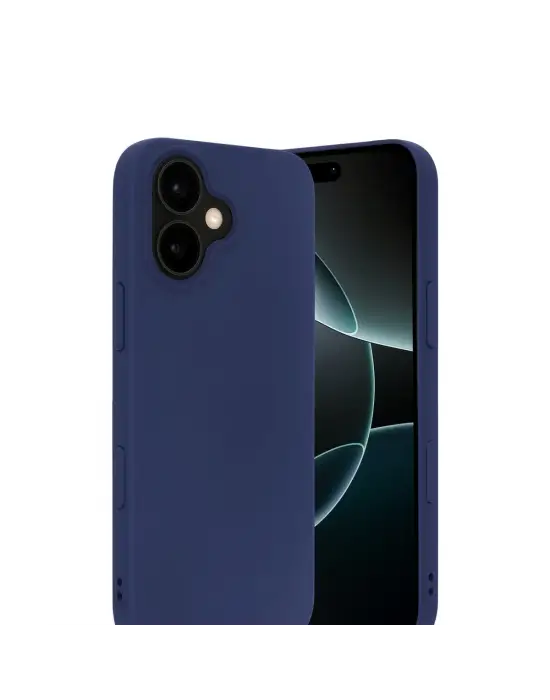 Apple İphone 17 Nano İçi Kadife Silikon - Lacivert