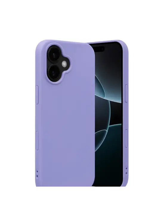 Apple İphone 17 Nano İçi Kadife Silikon - Lila