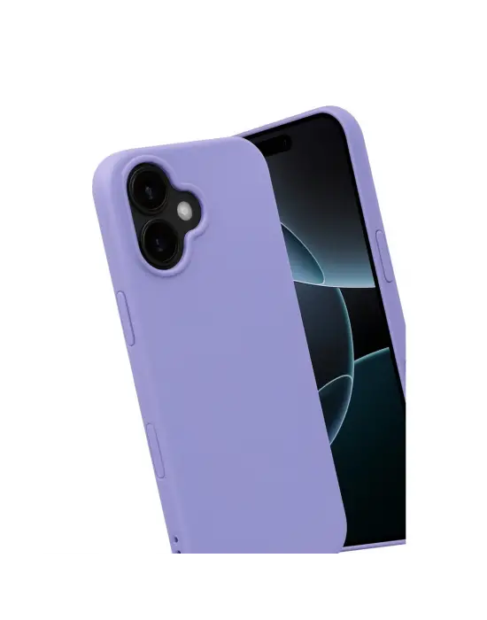 Apple İphone 17 Nano İçi Kadife Silikon - Lila