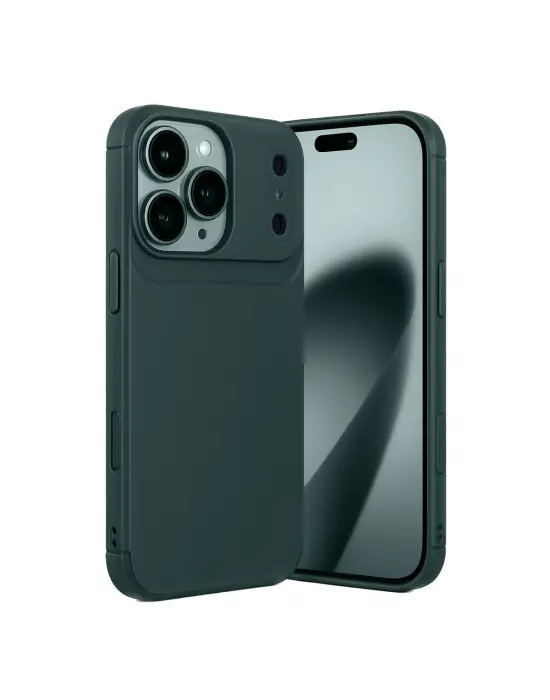 Apple İphone 17 Pro Auto Focus Karbon Kapak - Koyu Yeşil