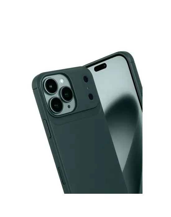 Apple İphone 17 Pro Auto Focus Karbon Kapak - Koyu Yeşil