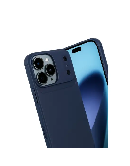 Apple İphone 17 Pro Auto Focus Karbon Kapak - Lacivert