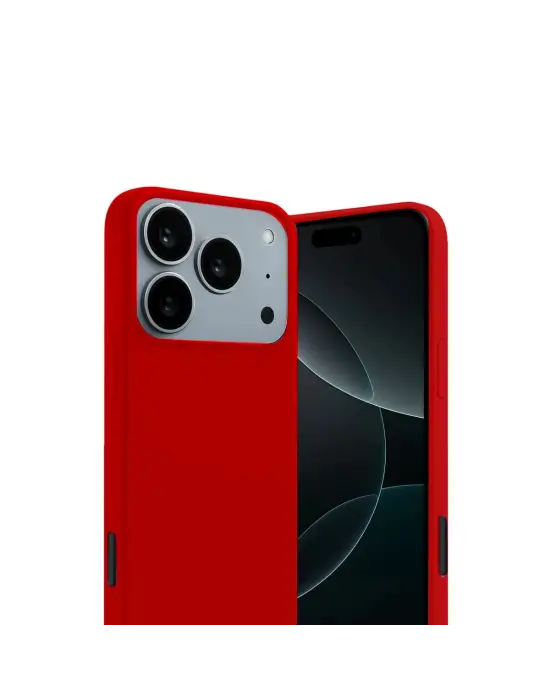 Apple İphone 17 Pro First Silikon - Kırmızı
