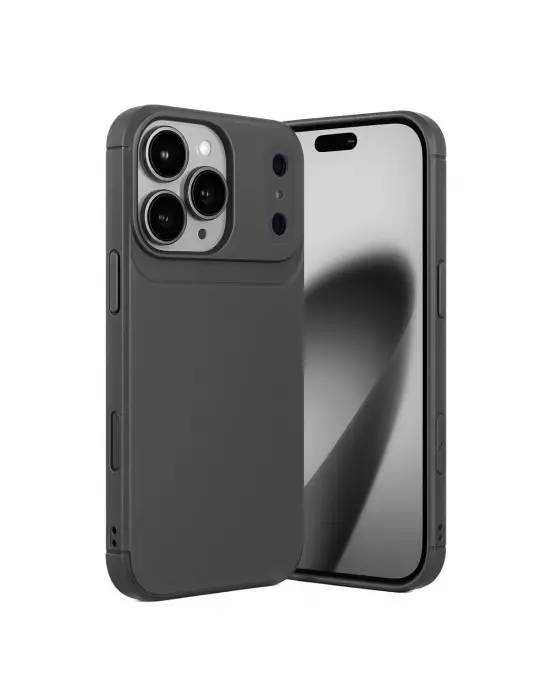 Apple İphone 17 Pro Max Auto Focus Karbon Kapak - Gri