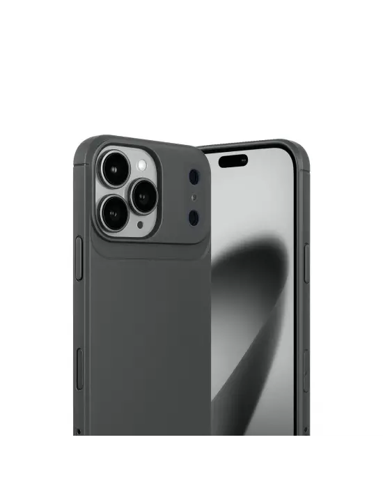Apple İphone 17 Pro Max Auto Focus Karbon Kapak - Gri