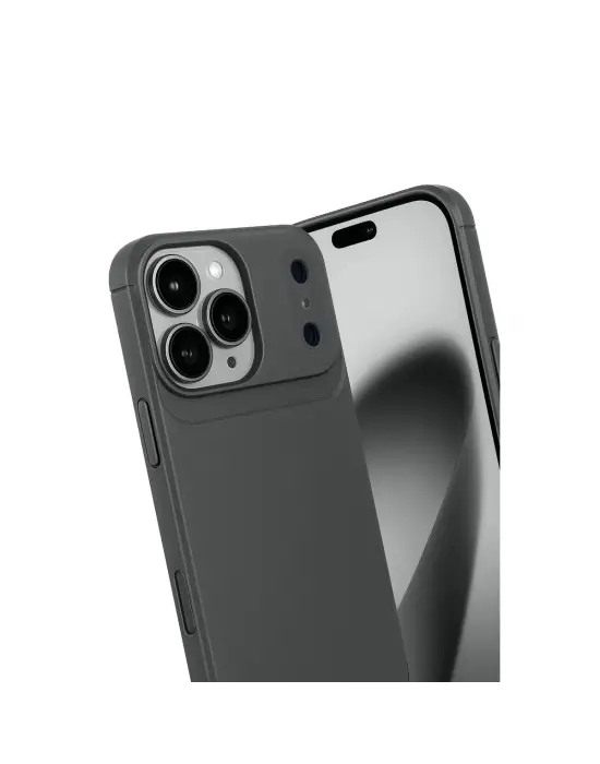 Apple İphone 17 Pro Max Auto Focus Karbon Kapak - Gri