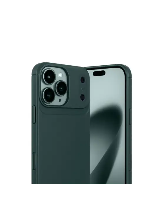Apple İphone 17 Pro Max Auto Focus Karbon Kapak - Koyu Yeşil