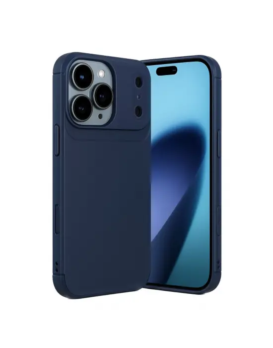 Apple İphone 17 Pro Max Auto Focus Karbon Kapak - Lacivert