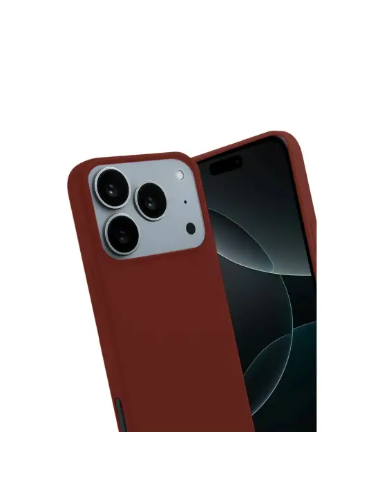 Apple İphone 17 Pro Max First Silikon - Bordo