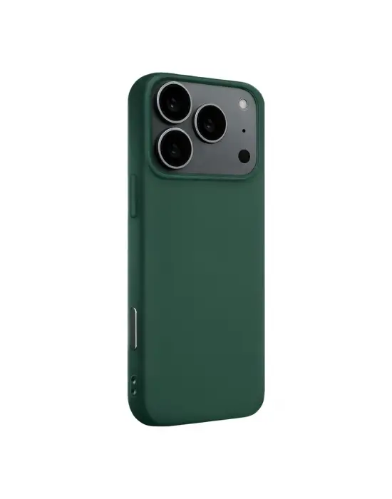 Apple İphone 17 Pro Max Nano İçi Kadife Silikon - Koyu Yeşil