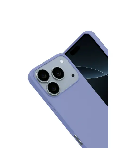 Apple İphone 17 Pro Max Nano İçi Kadife Silikon - Lila