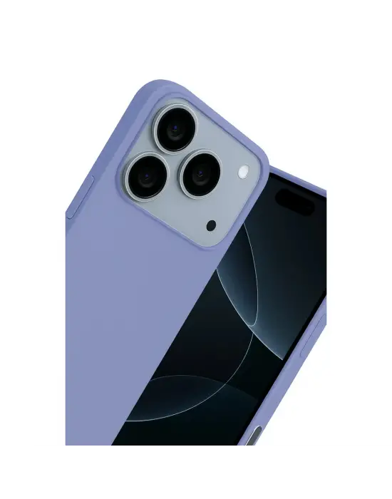 Apple İphone 17 Pro Max Nano İçi Kadife Silikon - Lila