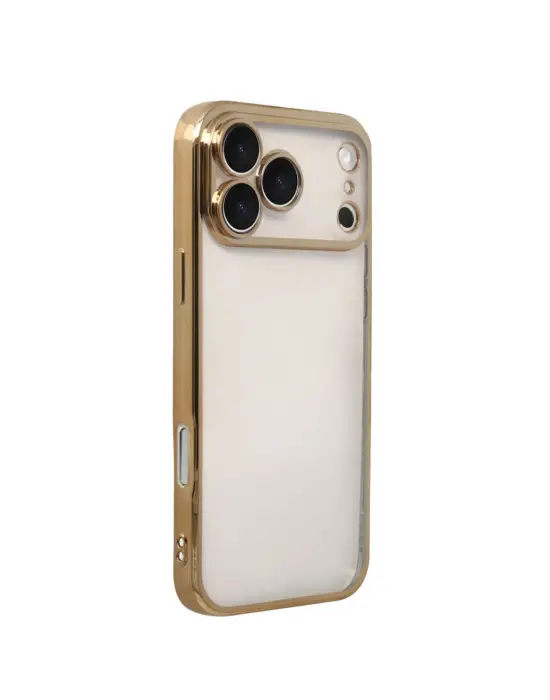 Apple İphone 17 Pro Max Razer Lensli Silikon - Gold