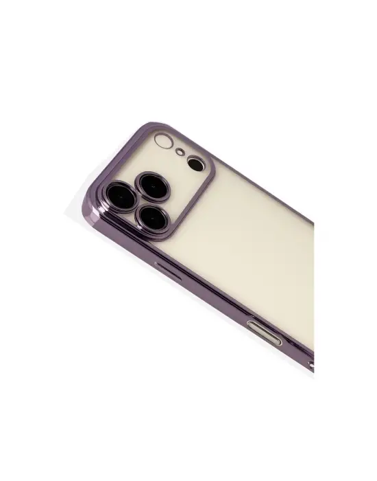 Apple İphone 17 Pro Max Razer Lensli Silikon - Mor