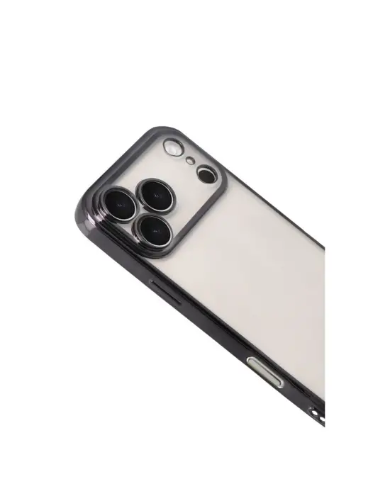 Apple İphone 17 Pro Max Razer Lensli Silikon - Siyah