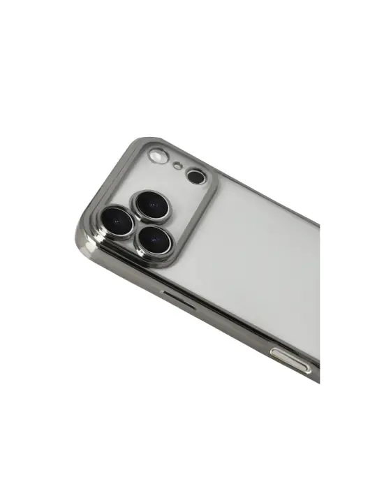 Apple İphone 17 Pro Max Razer Lensli Silikon - Titan Gri