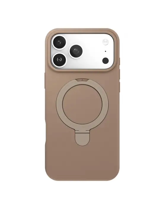 Apple İphone 17 Pro Max Regal Magsafe Standlı Kapak - Çöl Titanyum