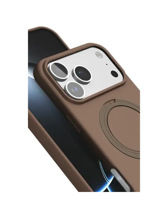 Apple İphone 17 Pro Max Regal Magsafe Standlı Kapak - Çöl Titanyum