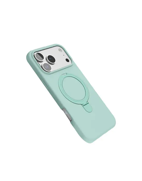 Apple İphone 17 Pro Max Regal Magsafe Standlı Kapak - Su Yeşili