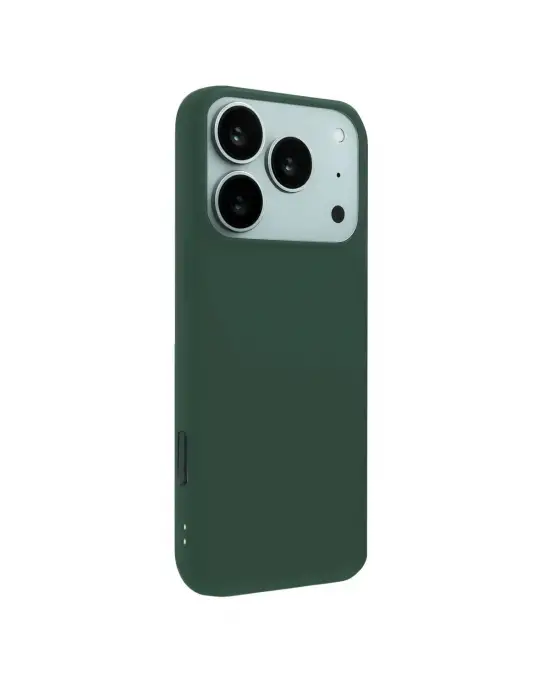 Apple İphone 17 Pro Nano İçi Kadife Silikon - Koyu Yeşil