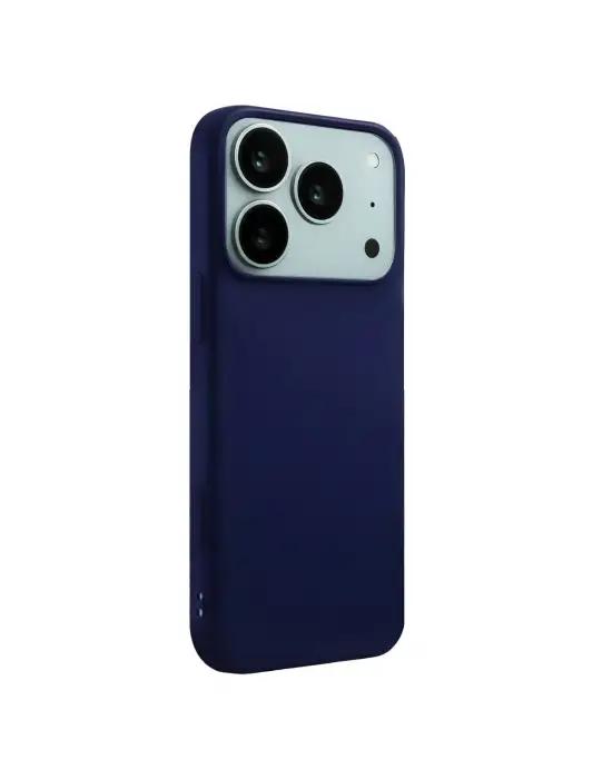 Apple İphone 17 Pro Nano İçi Kadife Silikon - Lacivert