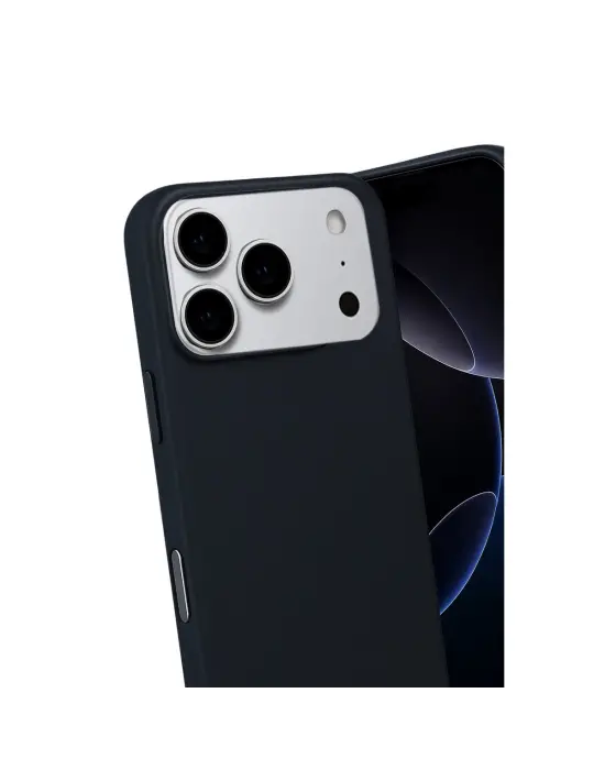 Apple İphone 17 Pro Nano İçi Kadife Silikon - Siyah