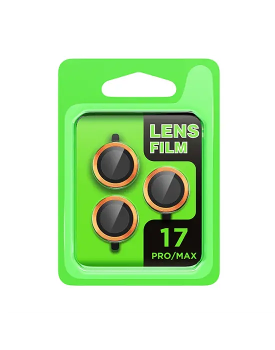 Apple İphone 17 Pro Raze Metal Kamera Lens - Turuncu