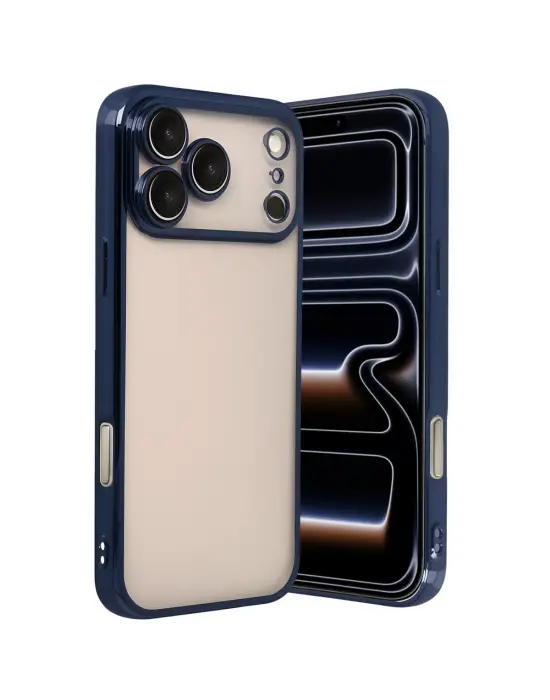 Apple İphone 17 Pro Razer Lensli Silikon - Lacivert