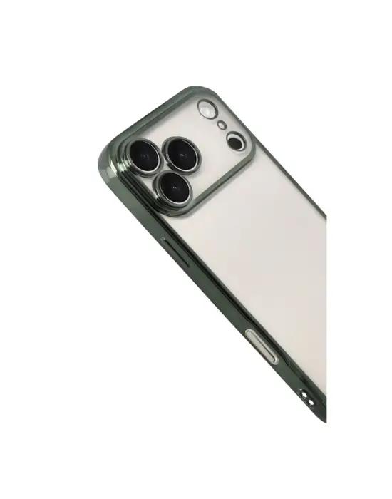 Apple İphone 17 Pro Razer Lensli Silikon - Yeşil