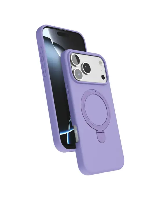Apple İphone 17 Pro Regal Magsafe Standlı Kapak - Lila