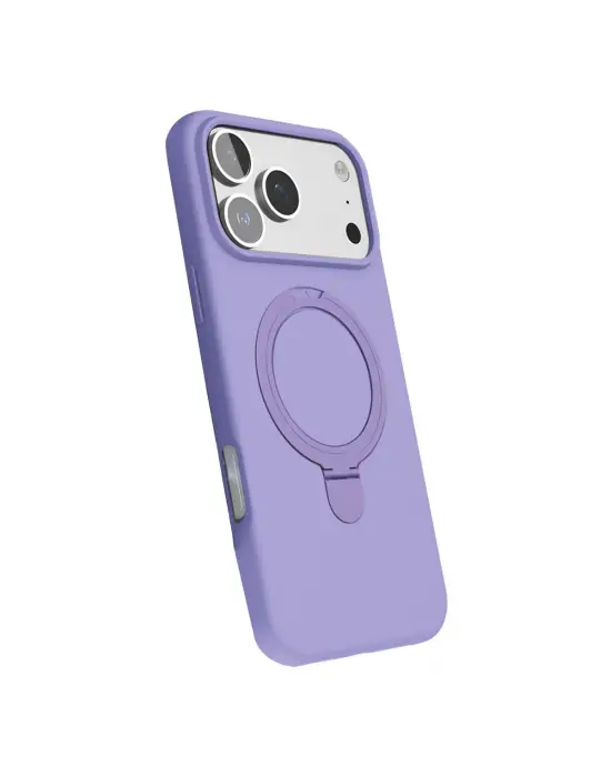 Apple İphone 17 Pro Regal Magsafe Standlı Kapak - Lila