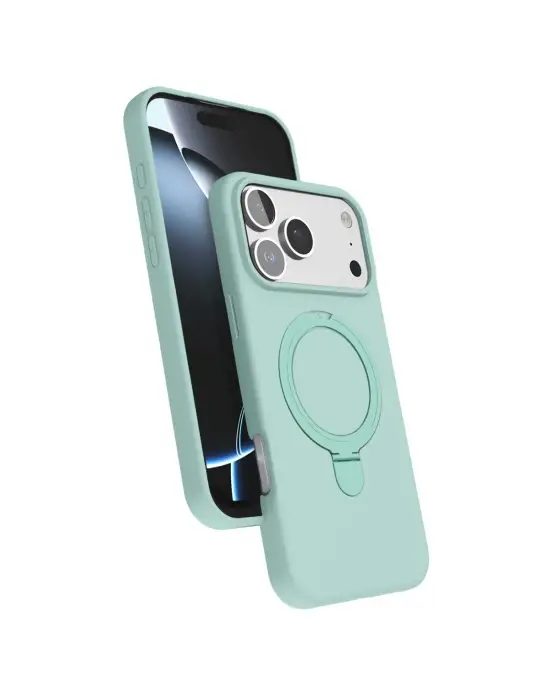 Apple İphone 17 Pro Regal Magsafe Standlı Kapak - Su Yeşili